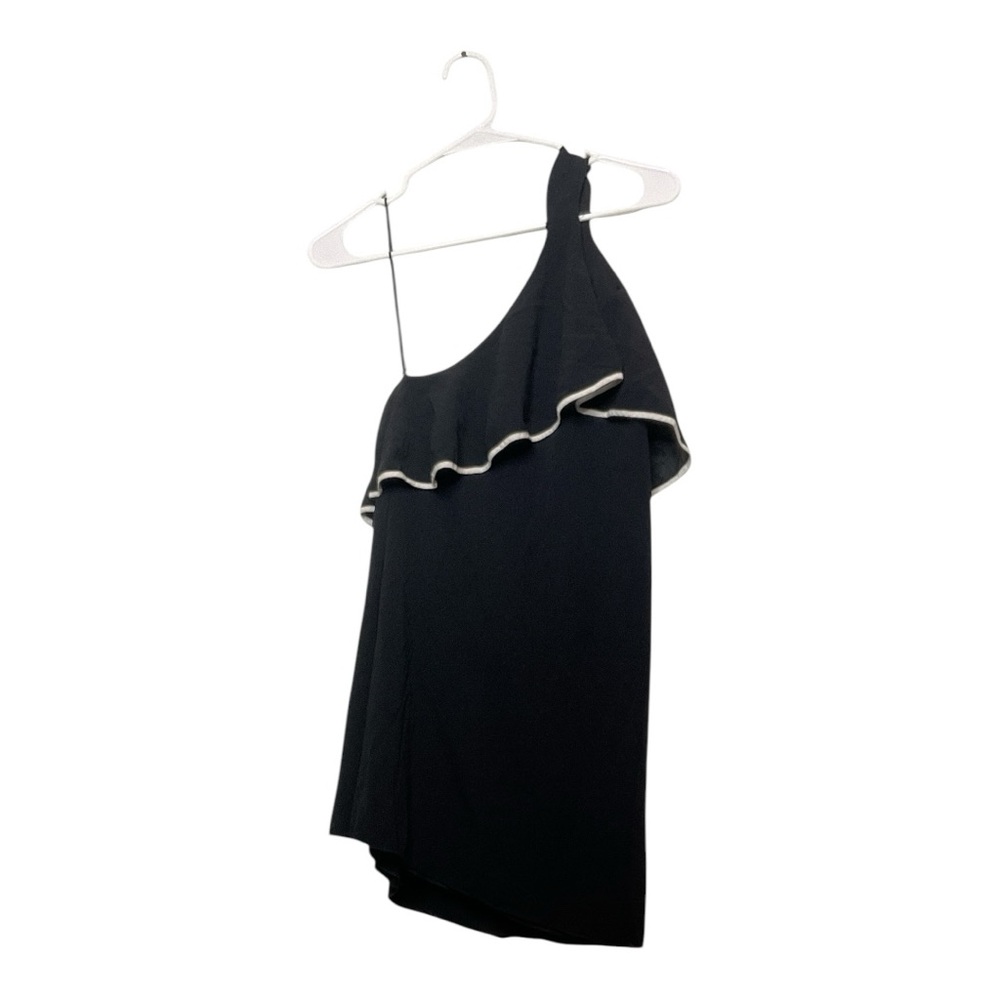 Women’s Alice + Olivia one shoulder silk blend blouse, size XS